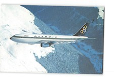 Olympic Airways Vintage Postcard Airbus A300 Jetliner