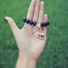 Black Elephant Bracelet