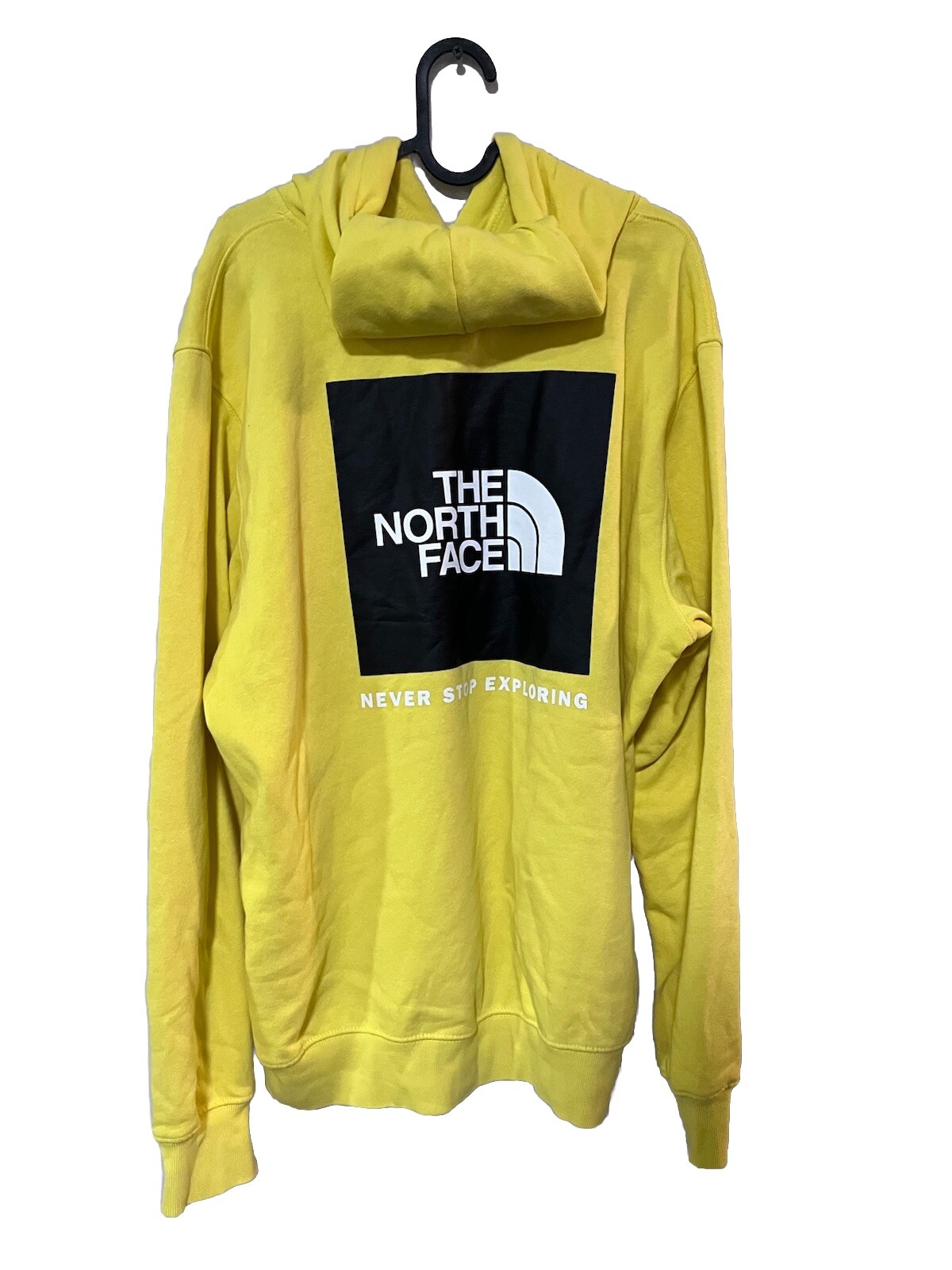 The North Face Never Stop Exploring Yellow Drawstring Hoodie