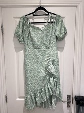 Women’s Size Small Floral Print Faux Wrap Dress