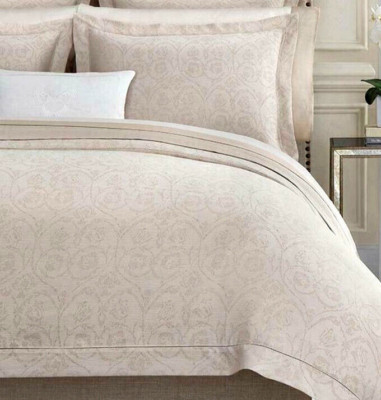 Sferra Amiata Rose Euro Continental Sham Cotton Sateen Jacquard New