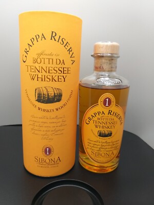 Sibona Grappa Riserva Botti da Tennessee Whiskey 40% Alkohol Italien OVP 0,5 Li