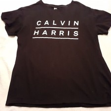  CALVIN HARRIS T Shirt Cream Mallorca BCM Planet Dance Official Large Vintage