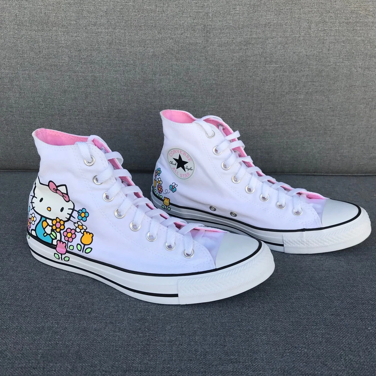 White hello kitty converse sale
