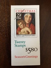 U.S. Booklet #202A, 29 cent Madonna, MNH, BK202A