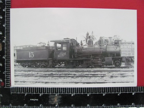 NATIONAL RAILWAY OF COSTA RICA RAILROAD LOCOMOTIVE #15 PHOTO PUERTO LIMON 1956