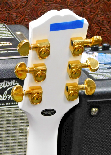 2023 Epiphone Les Paul Custom Electric Guitar w/ Case! Alpine White! VERY NICE! - Picture 9 of 10