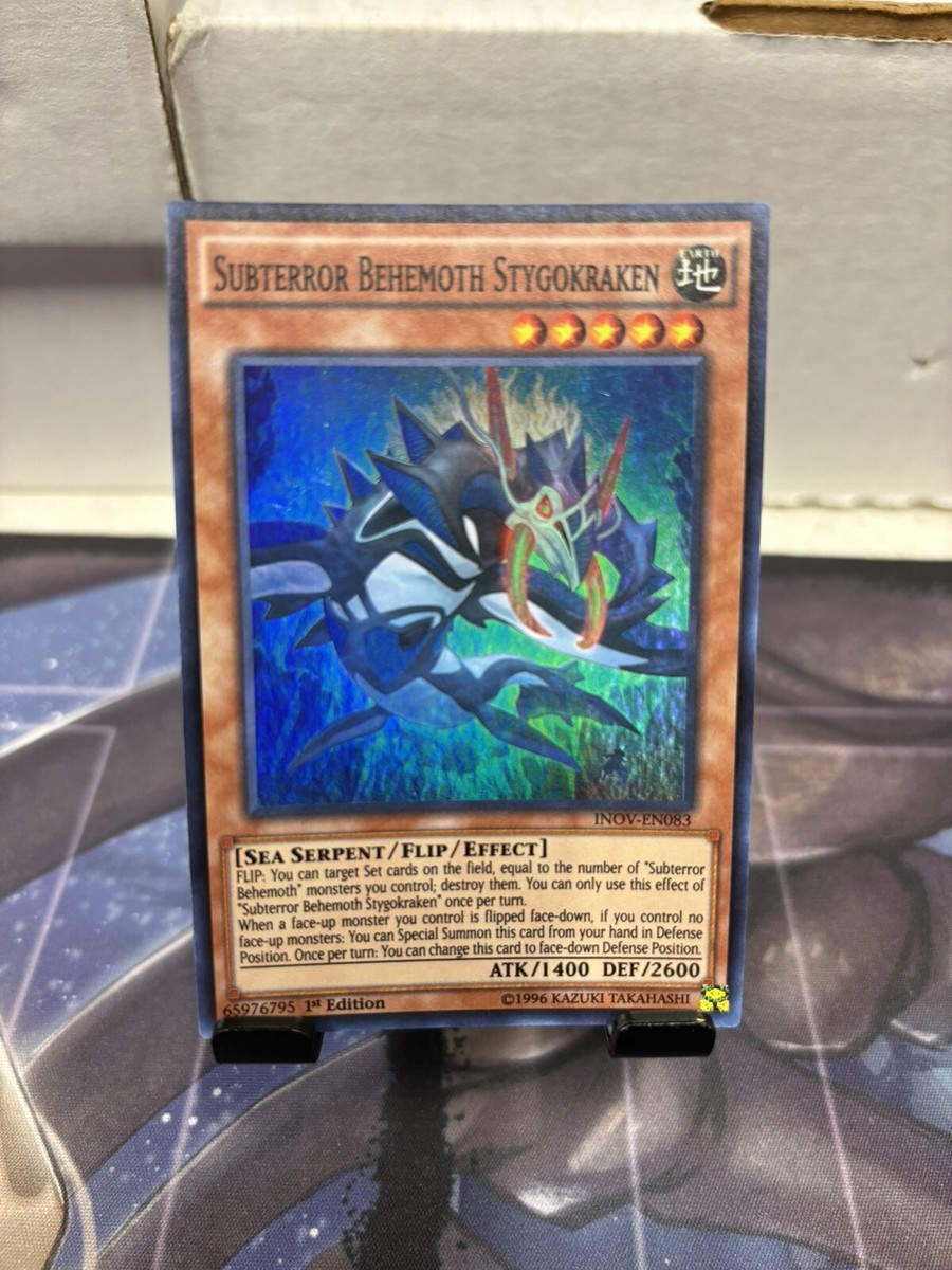 Yu-Gi-Oh! Karte Subterror Behemoth Stygokraken – Super Rare, 1. Edition