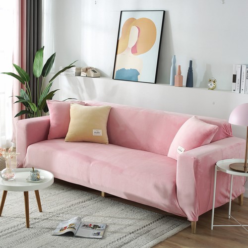 Funda protectora de sofá elástica de terciopelo para silla de sofá de 1 2 3 4 plazas - Imagen 89 de 105