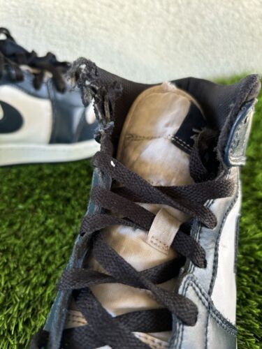 Nike Air Jordan 1 Mid GS Armory Navy 554725-411 Size 6.5Y DAMAGED PLEASE READ - Picture 3 of 15