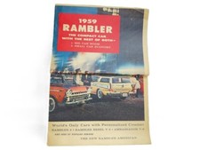 1959 Rambler Original Sales Brochure Ambassador Super Custom American Rebel