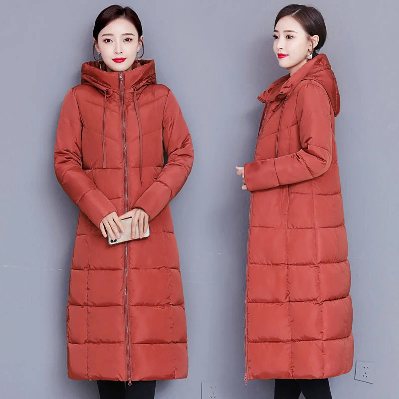 Women's Down Cotton Long Coat Winter Hooded Quilted Outwear Padded Jacket Parka
Opens in a new windo