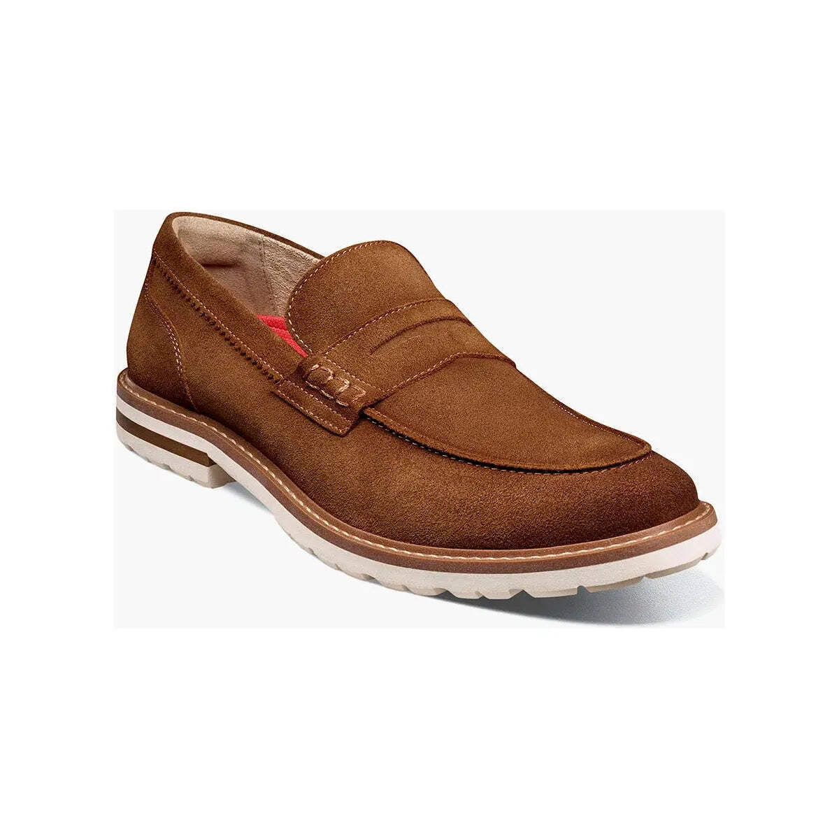 Туфли-слипоны Stacy Adams Hopkins Moc Toe Penny из коричневой замши 25708-245