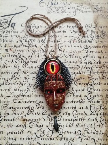 Lucifer Talisman Satanic Amulet Satanist Pendant Satan Jewelry Lord Sauron Eye - Picture 9 of 24