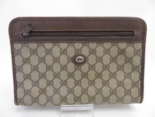 Autentica pochette Gucci GG PVC in pelle #37643