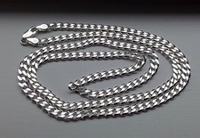 4.5mm 925 Sterling Silver Men's/Women's Cuban Link Chain Necklace 16"-36"