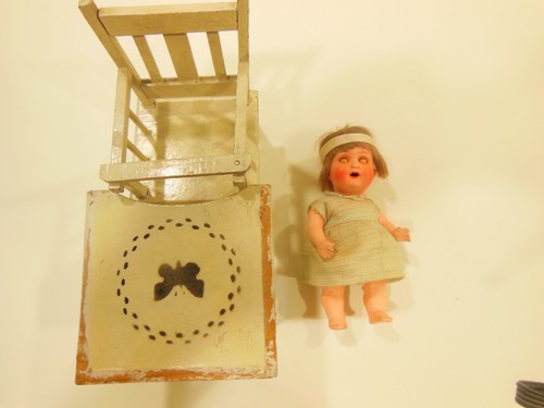 Petit poupon DECK COPPELDOLF tete porcelaine taille 13 cm - Foto 2 di 4