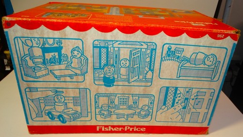 Vintage 1980s Fisher Price PLAY FAMILY HOUSE #952 - Picture 4 of 20