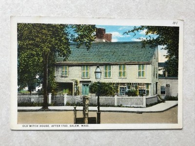 M1305 Postcard Old Witch House After 1780, Salem Massachusetts MA Color