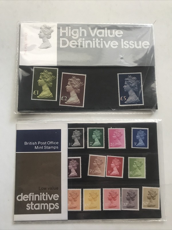 British Mint Stamps High Value Definitive Issue / Low Value Definitive Stamp SET