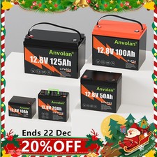 LiFePO4 Battery 12V 100Ah 50Ah 20Ah 10Ah Lithium Battery for Marine Camping RV