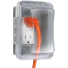 TayMac MM510C Single-Gang Horizontal/Vertical Weatherproof Receptacle Cover, ...