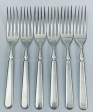 RARO 6 antichi W.H. Rogers Forchette da Pranzo Placcate Argento 7,5" William Hazen Rogers