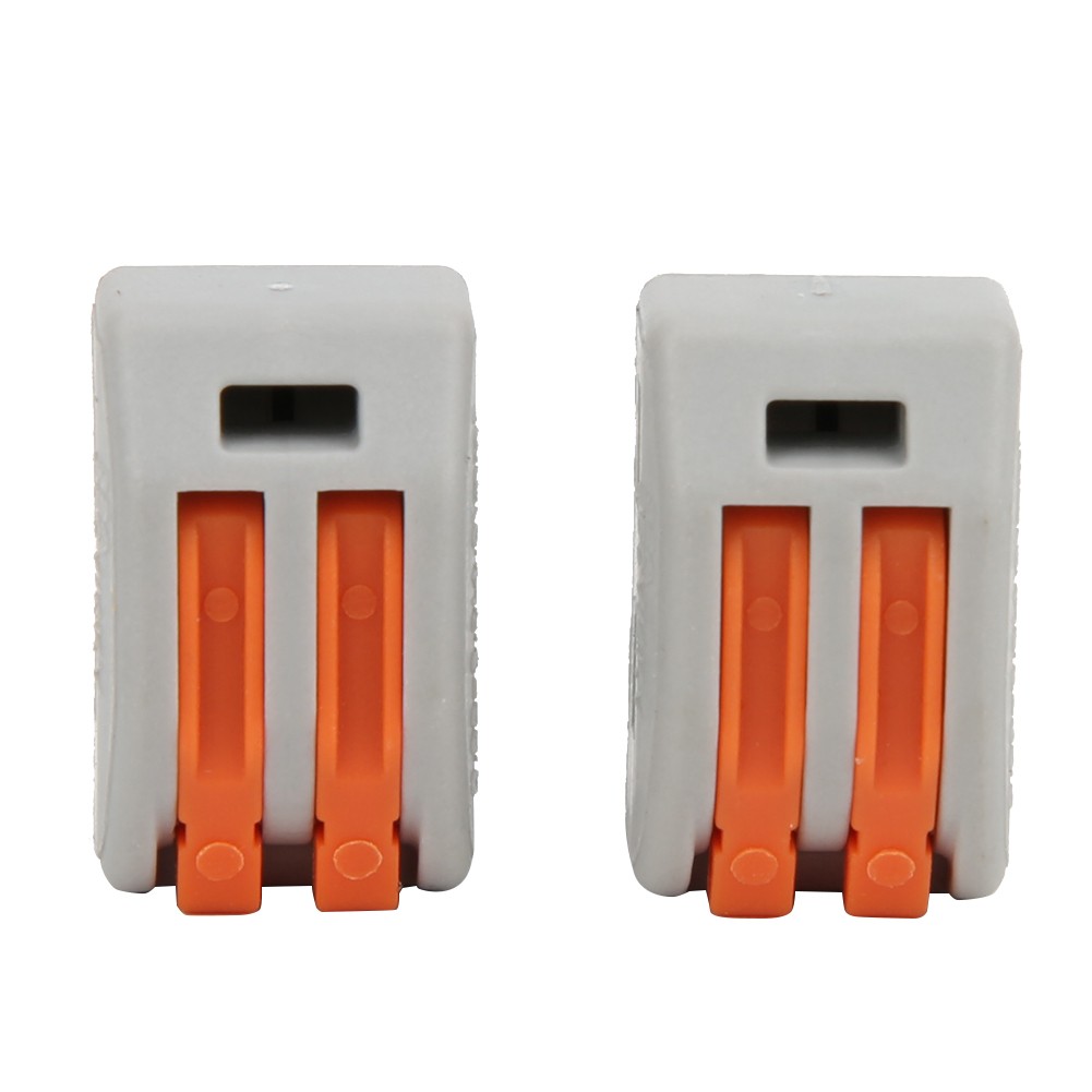 20PCS PCT-212 Connector Spring Terminal Block 2 Way Cable Connector
