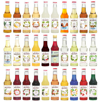 Monin Sirup Alle Geschmäcker 0,25L - Perfekt für Kaffee & Cocktails