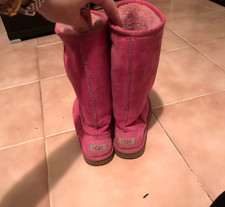 UGG Classic Tall Boots Size 6 women's (kids 4) Azalea Pink Australian Sheepskin