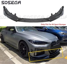 For BMW G22 G23 4 Series M Sport 2020-2025 Carbon Look GT Style Front Bumper Lip
