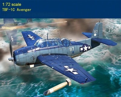 Hobby Boss 87275 1/72 US TBF-1C Avenger Torpedo Attack Aircraft Assembly Model