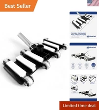 Efficient Deep Cleaning Pool Vacuum Head – Smooth Rolling Wheels & No Assembly