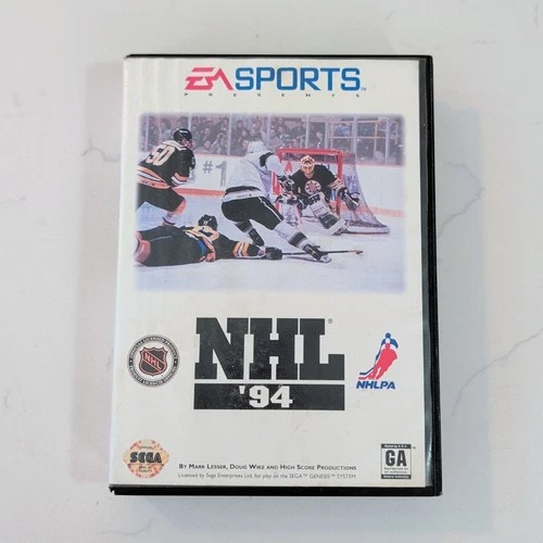 NHL 94 (Sega Genesis, 1993) EA Sports - Authentic - Cleaned & Tested