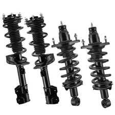 Set 4 Front + Rear Struts Shocks w/ Coil Springs For 07 - 11 Honda CRV EX LX
