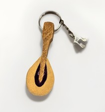 Antique Steinway or Baldwin Upright Piano Hammer Key Chain, Mahogany Merino Wool