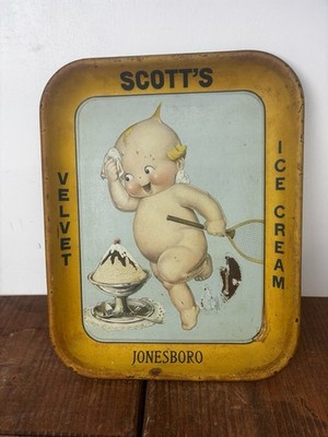 Scott s VELVET Brand ICE CREAM TRAY - Kewpie Doll Jonesboro