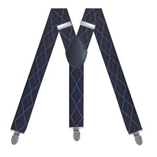 3.5cm Adult Y-Shaped Men's 3 Clips Suspenders Striped Elastic Braces Formal Wear