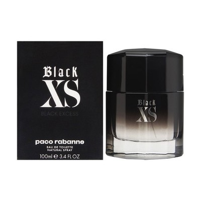Black XS Excess by Paco Rabanne for Men 3.4 oz Eau de Toilette Spray Brand New