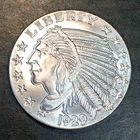 1oz Silver Bullion 1929 $5 Indian Style From Original Roll WE COMBINE SHIPPINGb