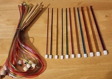 Aluminum And Wooden Crochet Hooks Large Assorted Sizes 23 Pieces