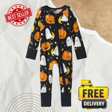 Little Sleepies Moonlit Magic Zippy Black Bamboo Viscose Convertible Sleeper