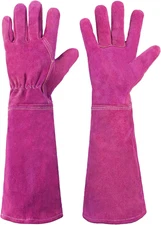 Ladies Thorn Proof Gardening Gloves, Long Gauntlet Heavy Duty Garden Gloves, Elb