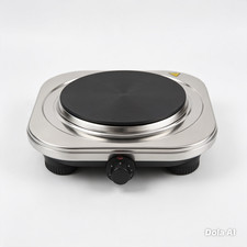 Geepas Electric Hot Plate Cooker | Stainless Steel Single Hob Cooking Table Top