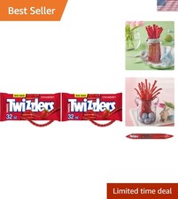 Twists Strawberry Licorice Candy - Bulk 64 oz of Chewy Fun for All Occasions