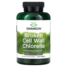 2 X Swanson, Broken Cell Wall Chlorella, 360 Tablets