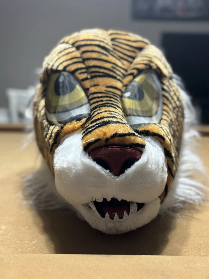 Máscara de Halloween Dan Dee Collector's Choice CABEZA DE TIGRE Big Greeter Heads Nueva Foto 2 de 4