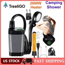 6000mAh Portable Camping Shower Rechargeable Outdoor Camp Pump for Hiking Travel