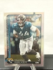 Travon Walker 2025 Topps Chrome Refractor Rookie Card Jaguars. rookie card picture