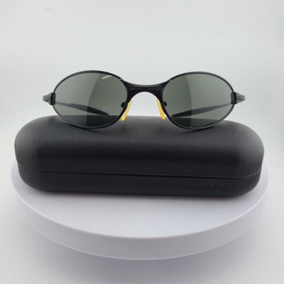 Vintage Oakley C Wire Dark Carbon Frame Black Iridium Lens | eBay